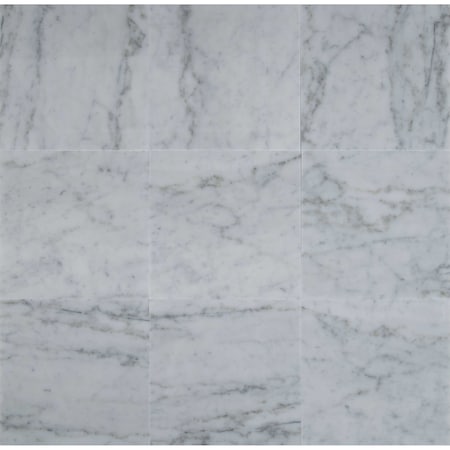 Msi Carrara White 18 In. X 18 In. Honed Marble Floor And Wall Tile, 6PK ZOR-NS-0061
